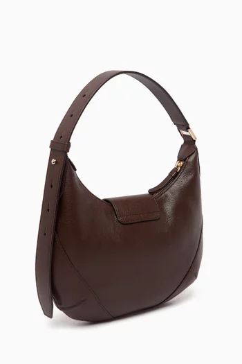 Bar Hobo Bag in Leather