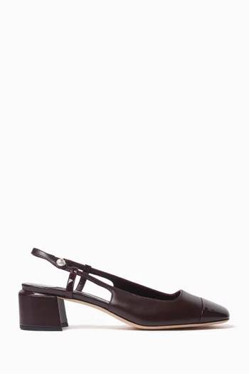 Elisa 45 Slingback Pumps in Leather