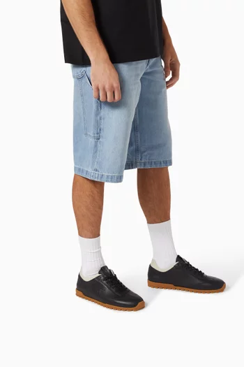 Retro Low-top Sneakers in Leather