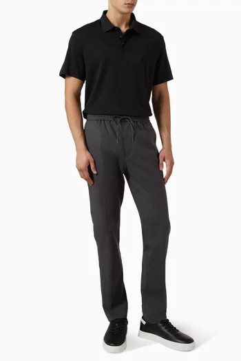 Logo-embroidered Polo Shirt in Pima Cotton