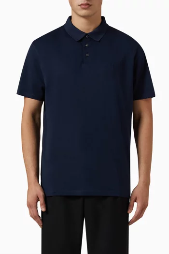 Logo-embroidered Polo Shirt in Pima Cotton