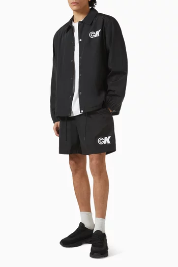 Monogram Logo Coach Jacket