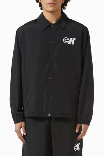 Monogram Logo Coach Jacket