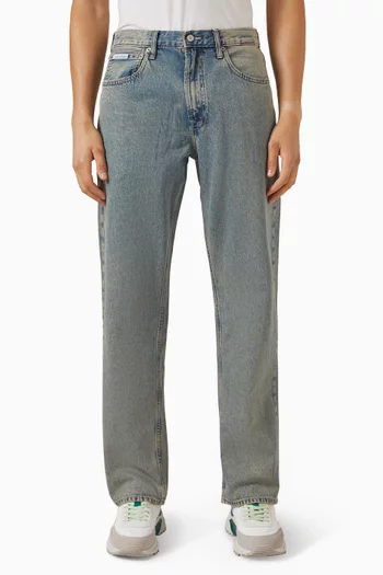 بنطال جينز ناينتيز بقصة ساق مستقيمة دينم