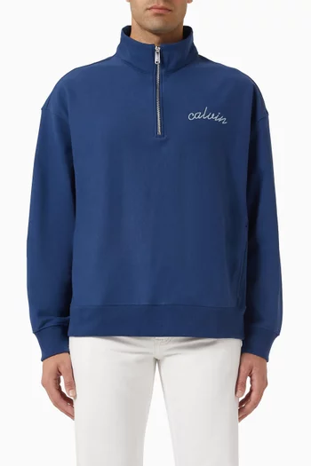 Chain Stitch Sweatshirt in Cotton Terry