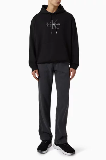 Monologo Hoodie in Cotton Terry