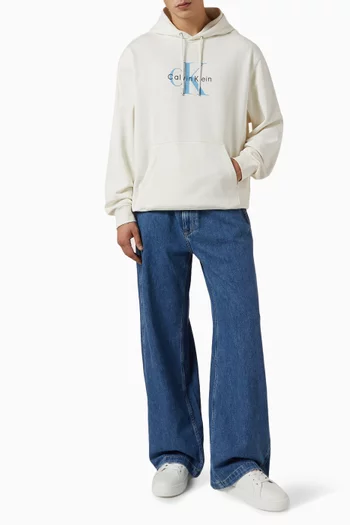 Monologo Hoodie in Cotton Terry