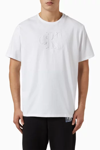 Debossed Logo T-shirt in Cotton
