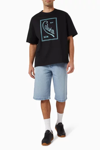 Graphic Logo T-shirt in Cotton