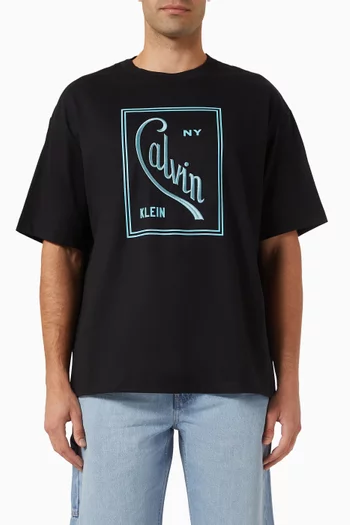 Graphic Logo T-shirt in Cotton