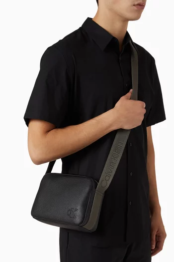 Crossbody Camera Bag in Faux Leather