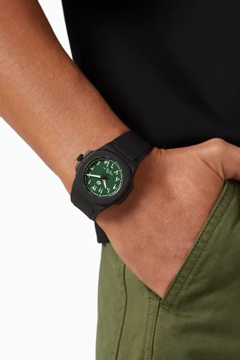 Origen Quartz Rubber Watch, 40.5mm