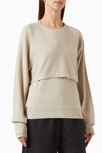 Two-piece Sweater in TENCEL™ Lyocell Blend