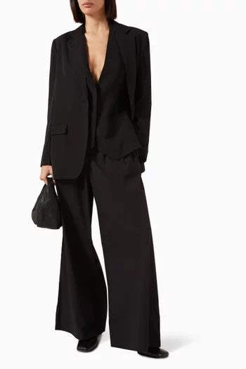 Double-layer Blazer in Virgin Wool Blend