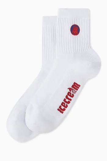 Waitress Crew Socks in Cotton-blend
