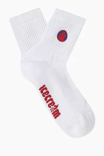 Waitress Crew Socks in Cotton-blend