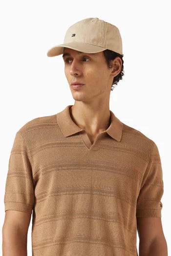 Flag Baseball Cap in Cotton