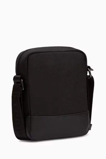 Metal Logo Travel Crossbody Reporter Bag
