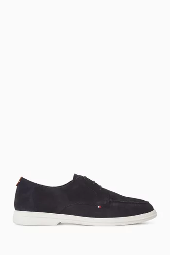 Moc Toe Derby Shoes in Suede