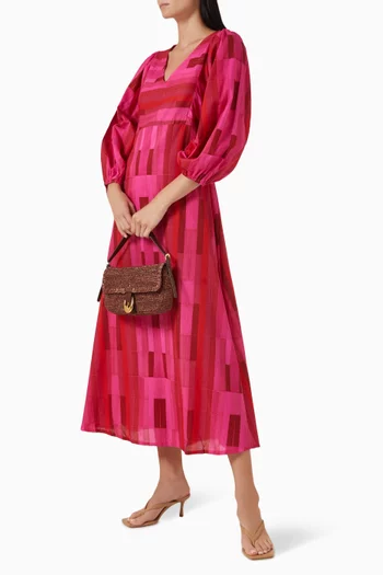 Alice Midi Dress in Chiffon