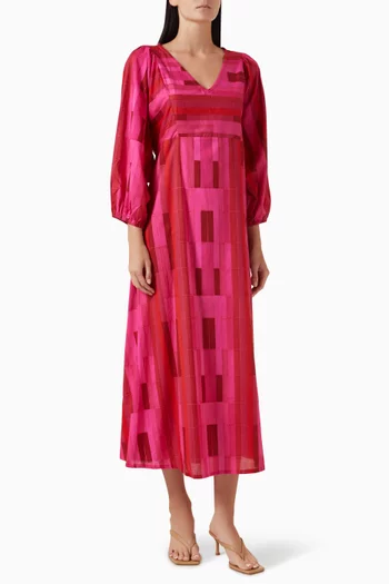 Alice Midi Dress in Chiffon