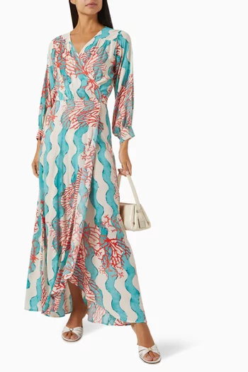 Kate Printed Dress in Rayon