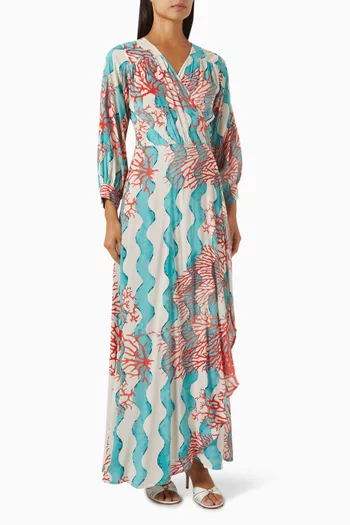 Kate Printed Dress in Rayon