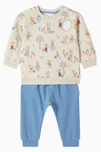 Bunny Track Set in Organic Cotton