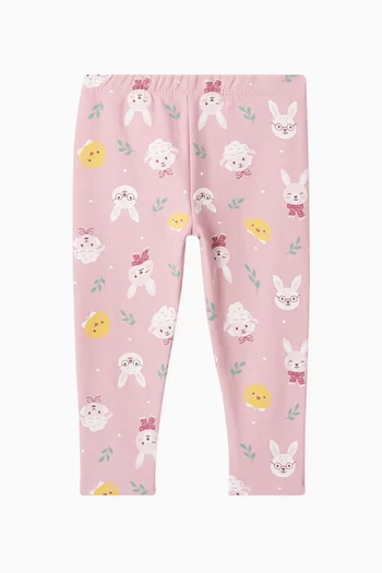Bunny Friends Leggings in Organic Cotton