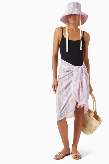 Rhapsody Printed Pareo in Cotton