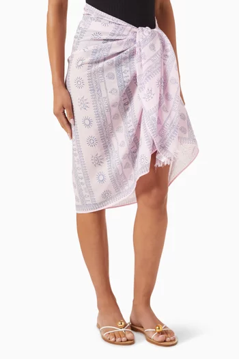 Rhapsody Printed Pareo in Cotton