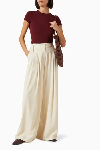 Double Loop Pants in Viscose Blend