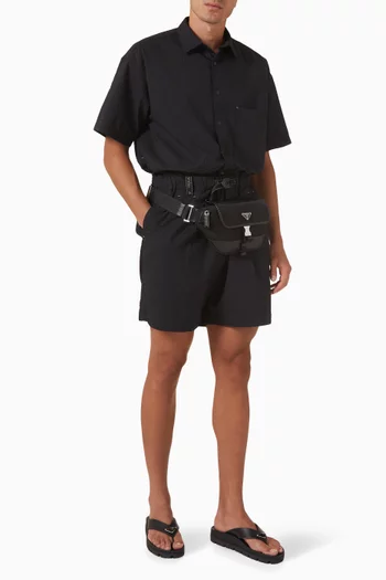Dry Soft Seersucker Shorts in Cotton-blend