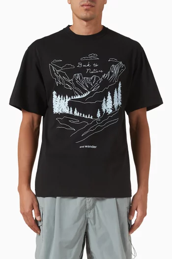Back To Nature T-shirt in Cotton-blend