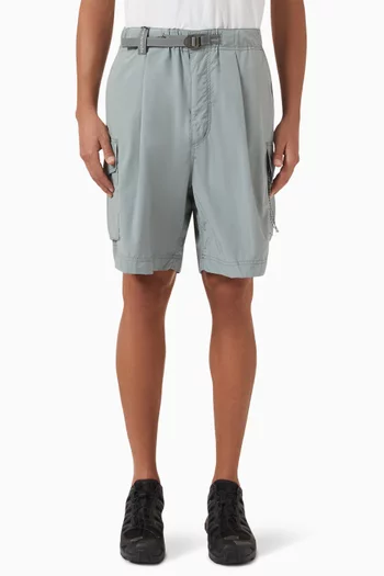 Oversized Cargo Shorts in Nylon-blend