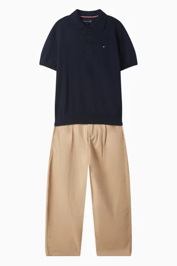 سترة بولو نسيج قطن