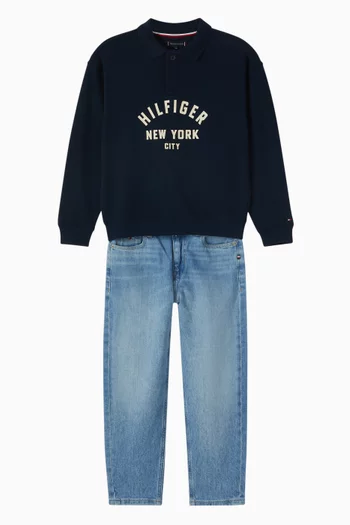 Graphic Logo Sweatshirt in Cotton