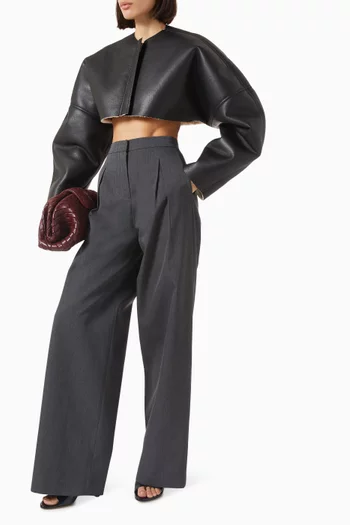 Adele Cropped Bomber Jacket