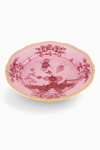 Antico Doccia Flat Dessert Plate in Porcelain, 21cm