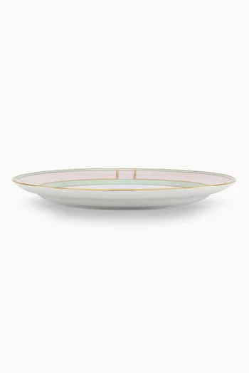 Colonna Flat Plate in Porcelain, 24cm