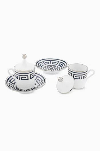 Impero Italiano Coffee Cup & Saucer in Porcelain, Set of 2