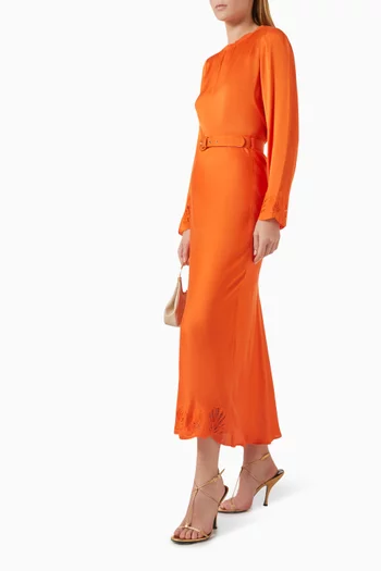 Embroidered-trim Skirt in Viscose0rayon