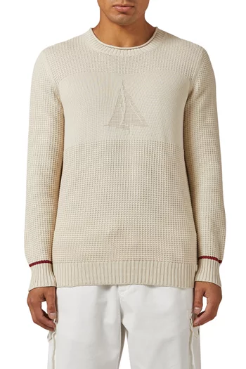 Sweater in Cotton Knit