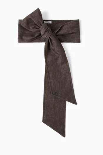 No-fade Foulard in Denim