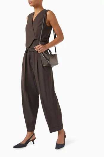 Sartorial Baggy Pants in Virgin Wool Blend
