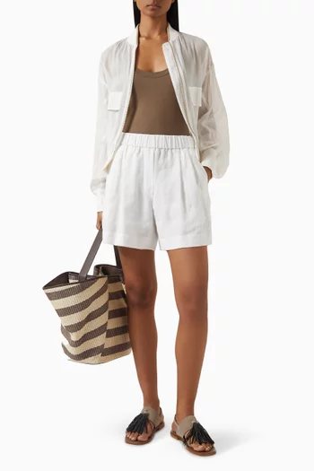 Baggy Shorts in Organza