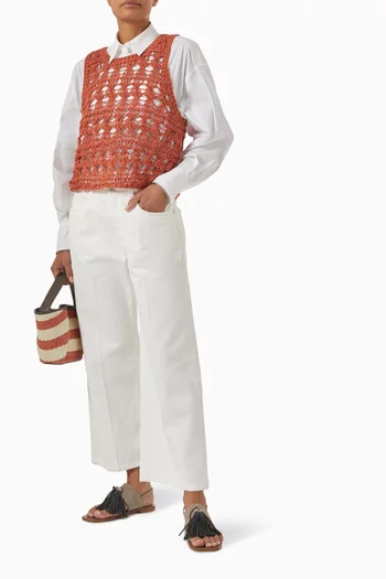 Textured Net Top