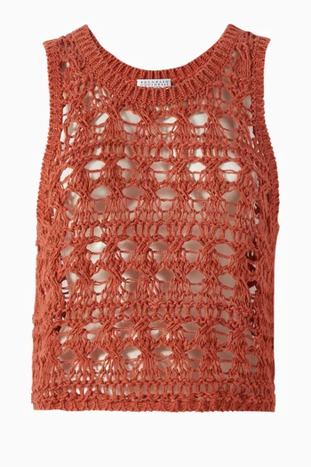 Textured Net Top