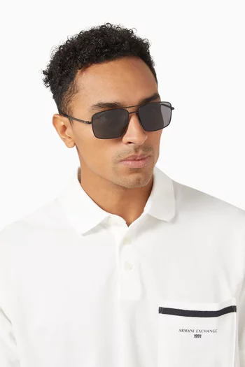 Urban Lights Aviator Sunglasses in Metal