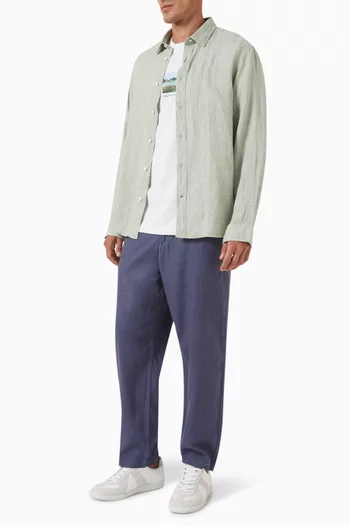 Magnus Crop Pants in Linen-blend